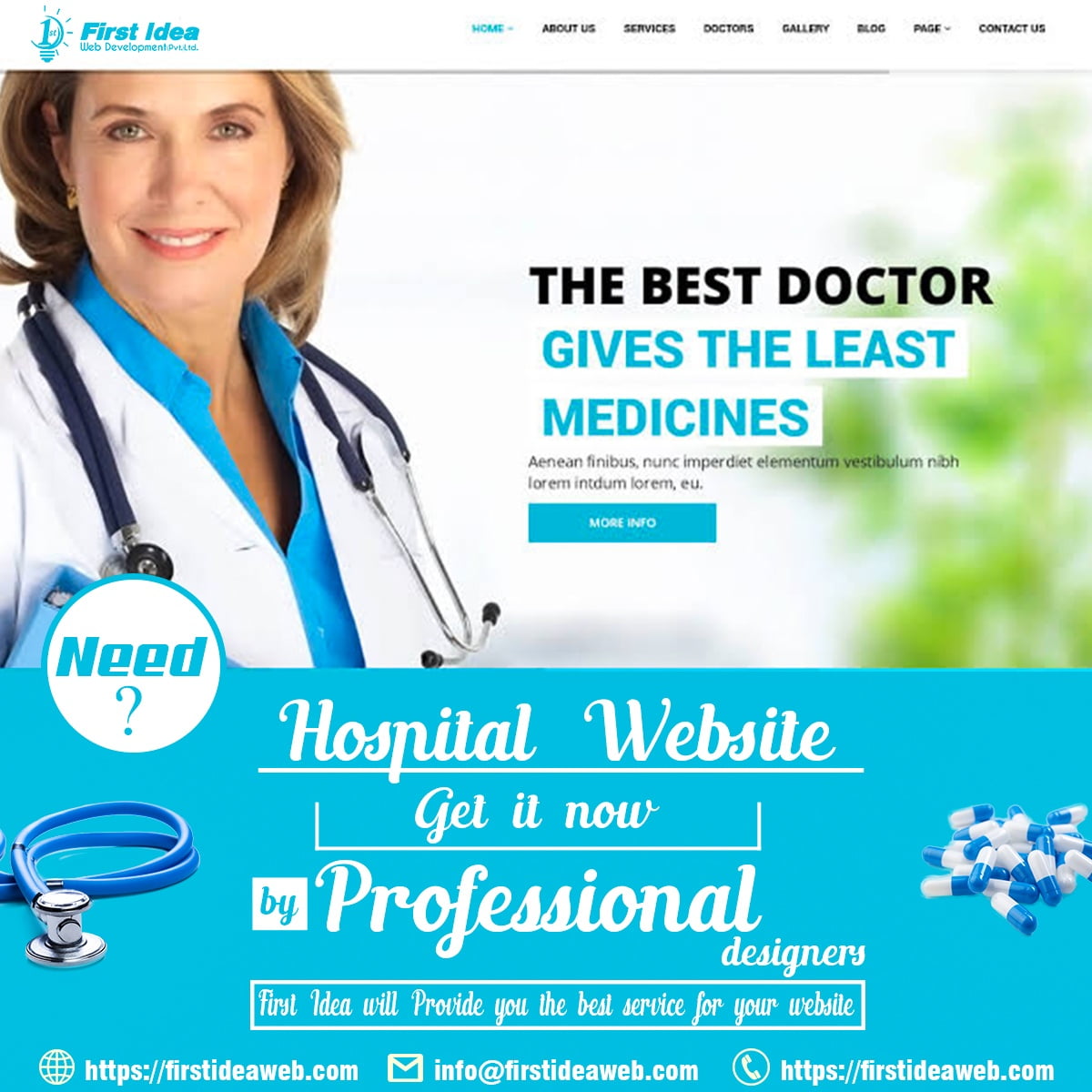 Hospital Management System Software, Web Design for Hospitals, Medical Website Design, Healthcare Web Portal Development, Doctor Website Design